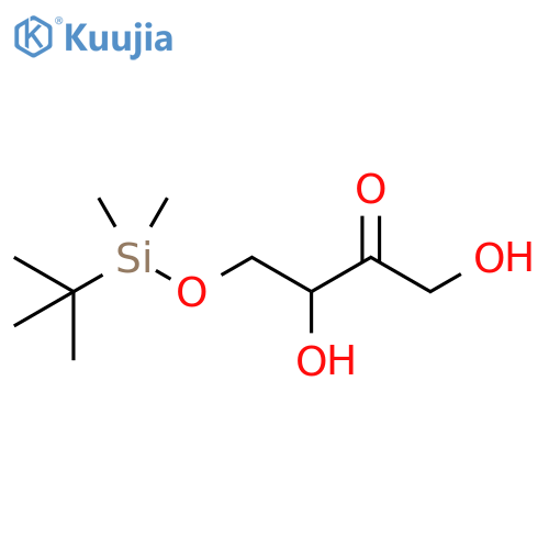 2-Butanone, 4-[[(1,1-dimethylethyl)dimethylsilyl]oxy]-1,3-dihydroxy- structure