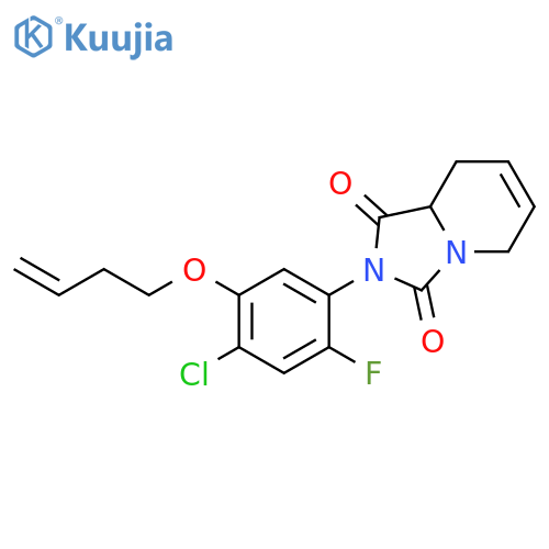 Imidazo[1,5-a]pyridine-1,3(2H,5H)-dione, 2-[5-(3-buten-1-yloxy)-4-chloro-2-fluorophenyl]-8,8a-dihydro- structure
