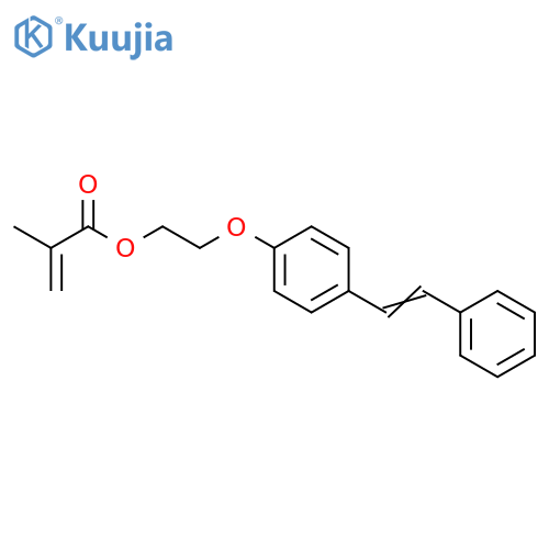 2-Propenoic acid, 2-methyl-, 2-[4-(2-phenylethenyl)phenoxy]ethyl ester structure