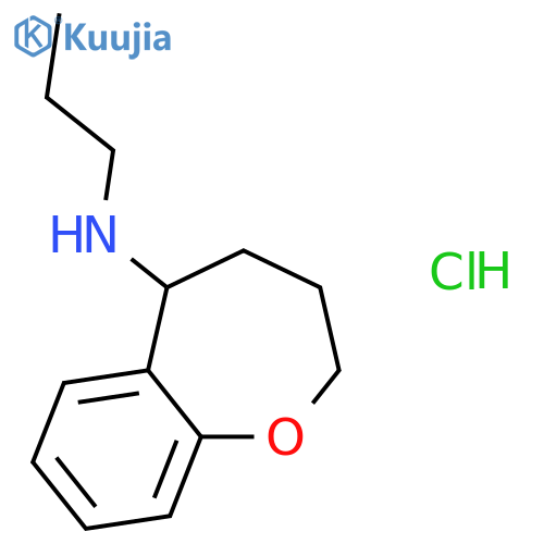 1-Benzoxepin-5-amine, 2,3,4,5-tetrahydro-N-propyl-, hydrochloride structure