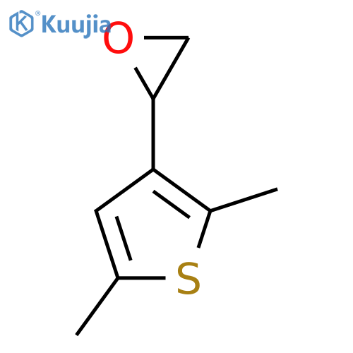 2-(2,5-Dimethylthiophen-3-yl)oxirane structure