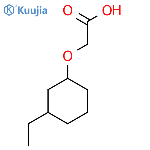 2-(3-ethylcyclohexyl)oxyacetic acid structure