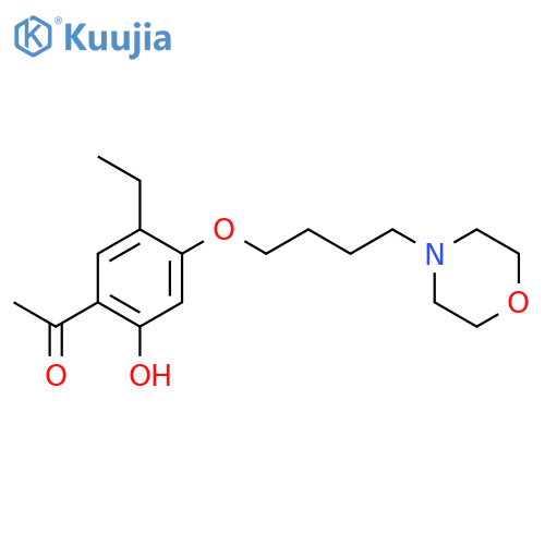 Ethanone, 1-[5-ethyl-2-hydroxy-4-[4-(4-morpholinyl)butoxy]phenyl]- structure