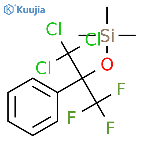Silane, trimethyl[2,2,2-trichloro-1-phenyl-1-(trifluoromethyl)ethoxy]-, (±)- structure