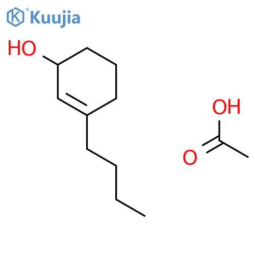 2-Cyclohexen-1-ol, 3-butyl-, acetate structure