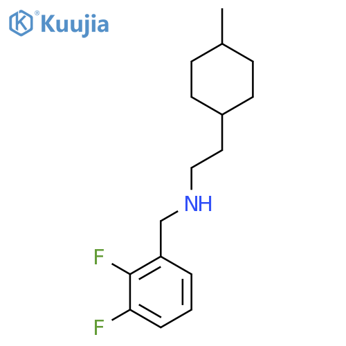 (2,3-difluorophenyl)methyl2-(4-methylcyclohexyl)ethylamine structure