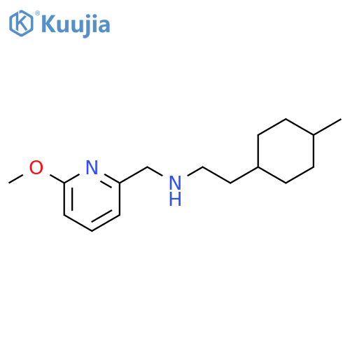 (6-methoxypyridin-2-yl)methyl2-(4-methylcyclohexyl)ethylamine structure