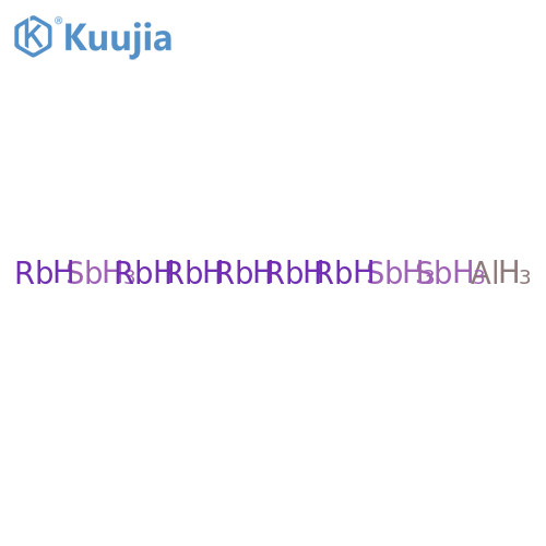Aluminum, compd. with antimony and rubidium (1:3:6) structure