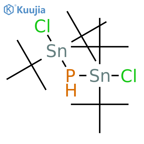 Phosphine, bis[chlorobis(1,1-dimethylethyl)stannyl]- structure