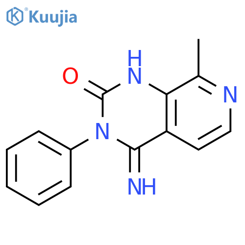 Pyrido[3,4-d]pyrimidin-2(1H)-one, 3,4-dihydro-4-imino-8-methyl-3-phenyl- structure