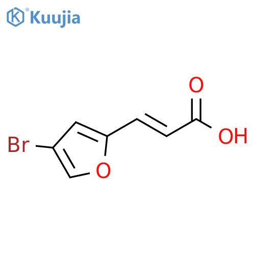 3-(4-bromofuran-2-yl)prop-2-enoic acid structure