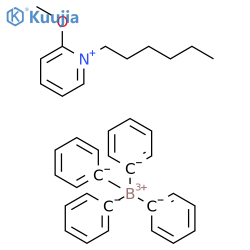 Pyridinium, 1-hexyl-2-methoxy-, tetraphenylborate(1-) (9CI) structure