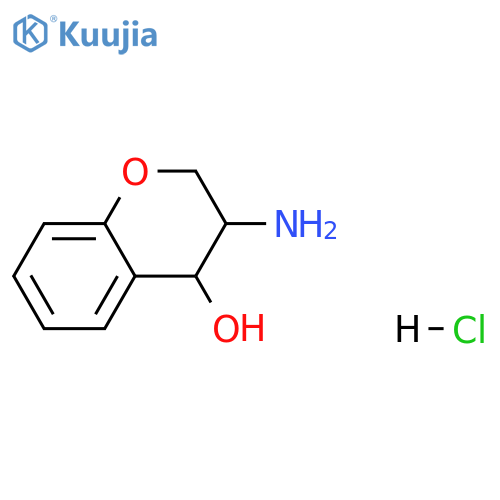 3-amino-3,4-dihydro-2H-1-benzopyran-4-ol hydrochloride structure