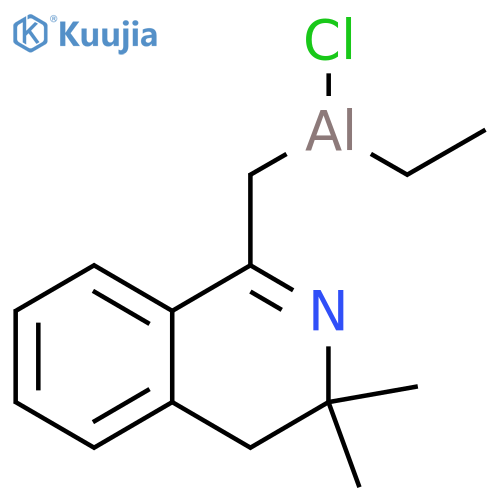Aluminum, chloro[(3,4-dihydro-3,3-dimethyl-1-isoquinolinyl)methyl]ethyl- structure