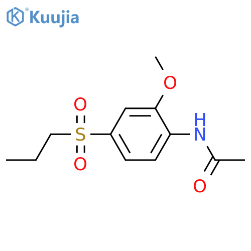 Acetamide, N-[2-methoxy-4-(propylsulfonyl)phenyl]- structure