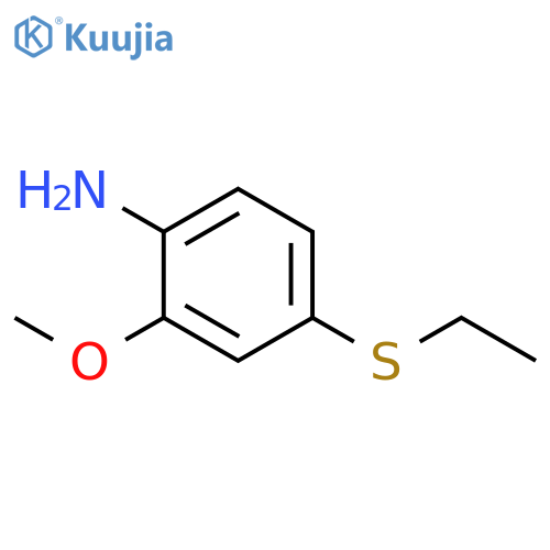 Benzenamine, 4-(ethylthio)-2-methoxy- structure