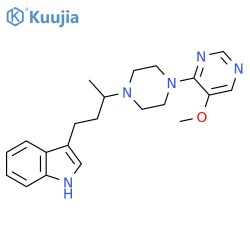 1H-Indole, 3-[3-[4-(5-methoxy-4-pyrimidinyl)-1-piperazinyl]butyl]- structure