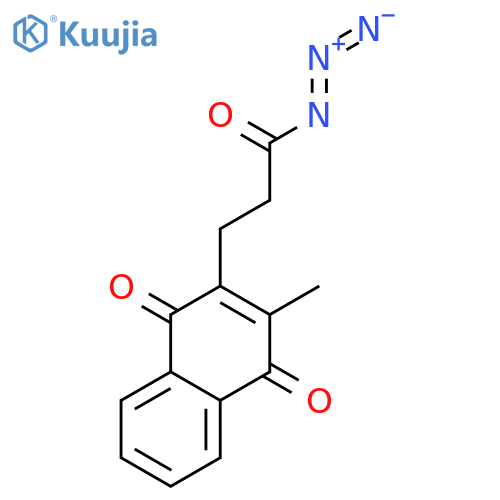 1,4-Naphthalenedione, 2-(3-azido-3-oxopropyl)-3-methyl- structure