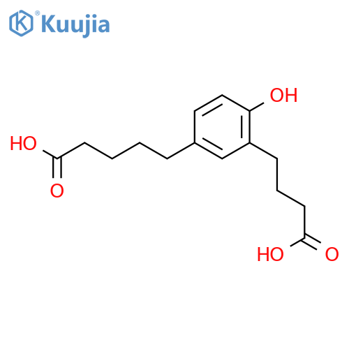 Benzenepentanoic acid, 3-(3-carboxypropyl)-4-hydroxy- structure