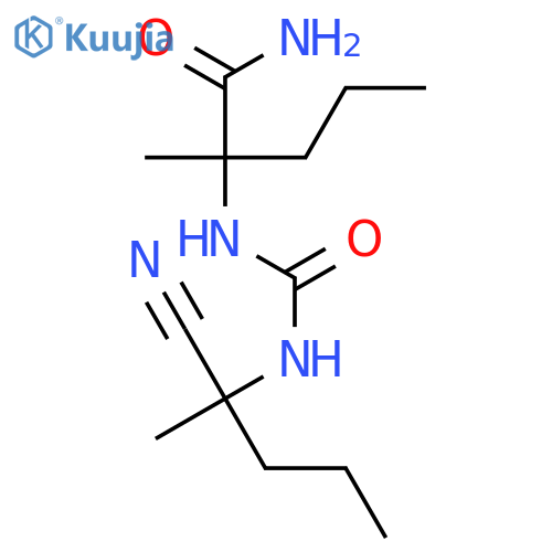 Pentanamide,2-[[[(1-cyano-1-methylbutyl)amino]carbonyl]amino]-2-methyl- structure