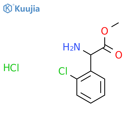 methyl 2-amino-2-(2-chlorophenyl)acetate hydrochloride structure