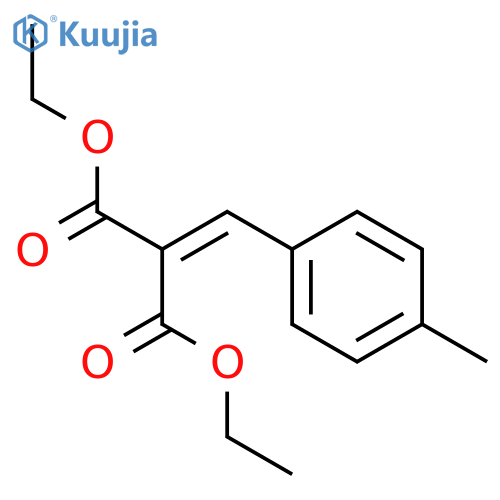 Propanedioic acid,2-[(4-methylphenyl)methylene]-, 1,3-diethyl ester structure