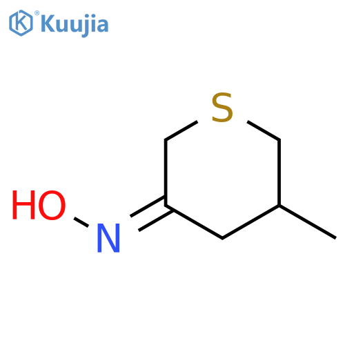 2H-Thiopyran-3(4H)-one, dihydro-5-methyl-, oxime structure