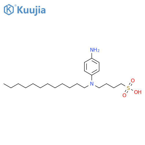 1-Butanesulfonic acid, 4-[(4-aminophenyl)dodecylamino]- structure