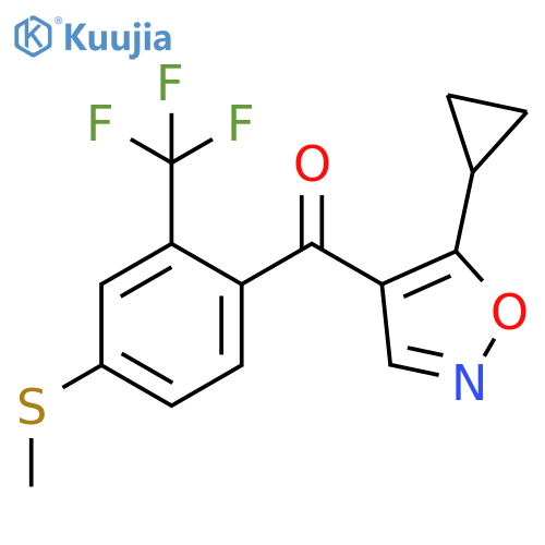 Methanone,(5-cyclopropyl-4-isoxazolyl)[4-(methylthio)-2-(trifluoromethyl)phenyl]- structure