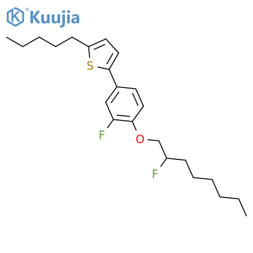 Thiophene, 2-[3-fluoro-4-[(2-fluorooctyl)oxy]phenyl]-5-pentyl- structure