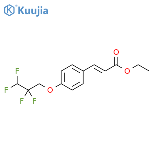 2-Propenoic acid, 3-[4-(2,2,3,3-tetrafluoropropoxy)phenyl]-, ethyl ester, (E)- (9CI) structure