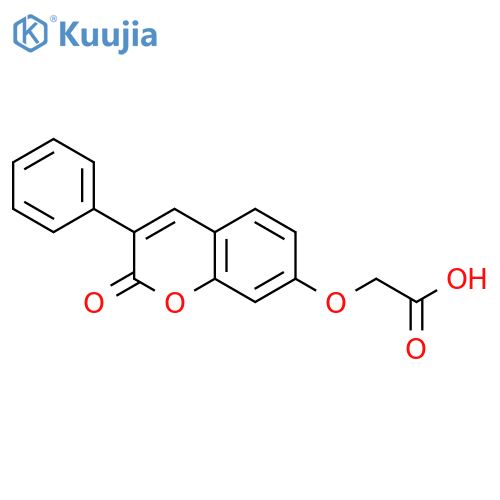 (2-Oxo-3-phenyl-2H-chromen-7-yl)oxyacetic Acid structure