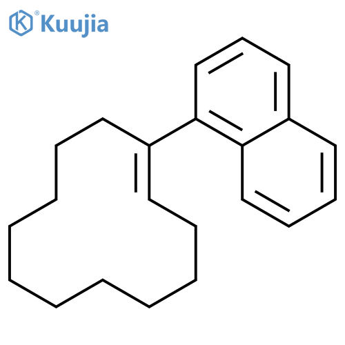 Naphthalene, 1-(1-cyclododecen-1-yl)-, (Z)- (9CI) structure
