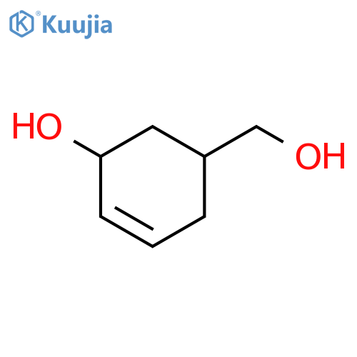 3-Cyclohexene-1-methanol, 5-hydroxy-, cis- structure