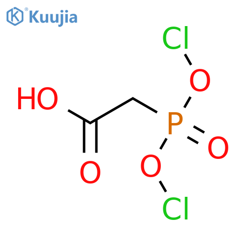 [Bis(chlorooxy)phosphoryl]acetic acid structure