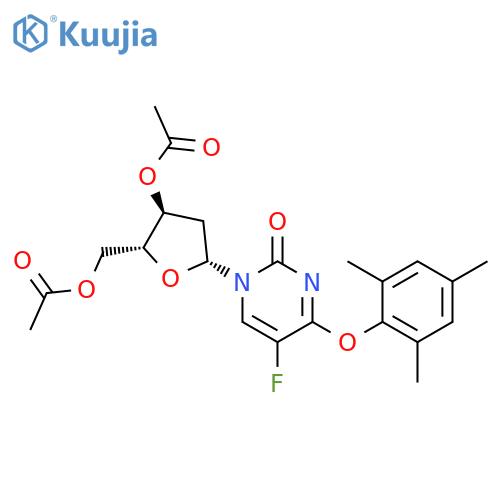 3’,5’-Di-O-acetyl-5-fluoro-O4-(2,4,6-trimethylphenyl)-2’-deoxyuridine structure