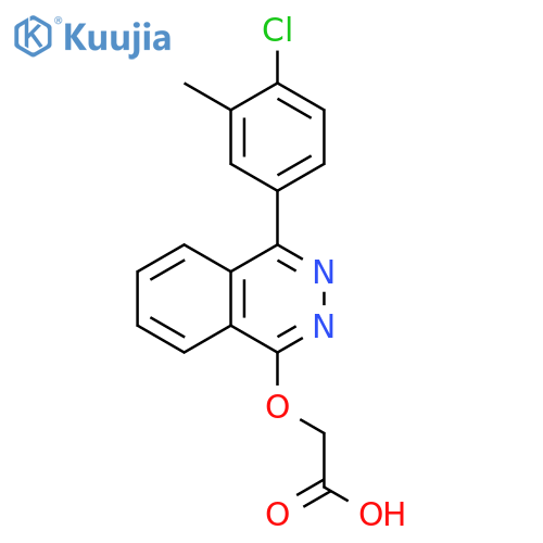 Acetic acid, [[4-(4-chloro-3-methylphenyl)-1-phthalazinyl]oxy]- structure