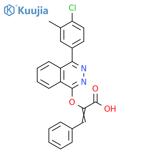 2-Propenoic acid,2-[[4-(4-chloro-3-methylphenyl)-1-phthalazinyl]oxy]-3-phenyl- structure
