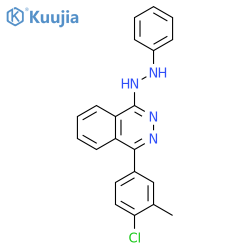 1(2H)-Phthalazinone, 4-(4-chloro-3-methylphenyl)-, phenylhydrazone structure