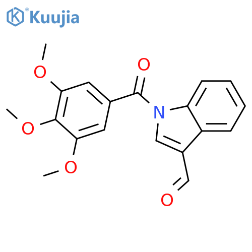 1H-Indole-3-carboxaldehyde, 1-(3,4,5-trimethoxybenzoyl)- structure