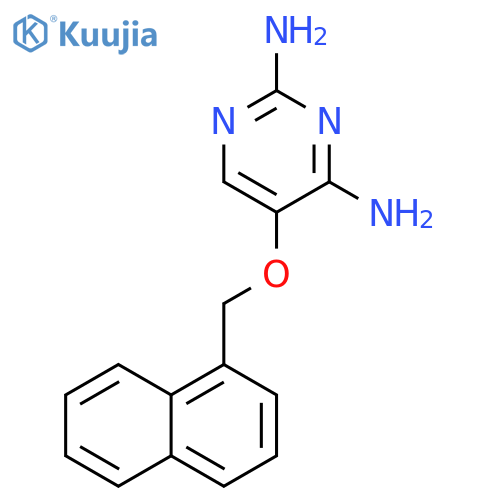 2,4-Pyrimidinediamine, 5-(1-naphthalenylmethoxy)- structure