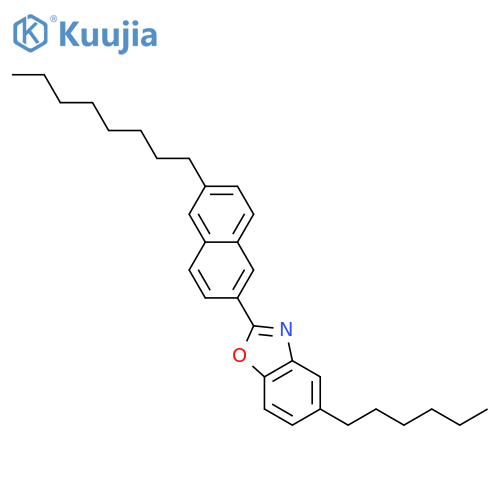 Benzoxazole, 5-hexyl-2-(6-octyl-2-naphthalenyl)- structure