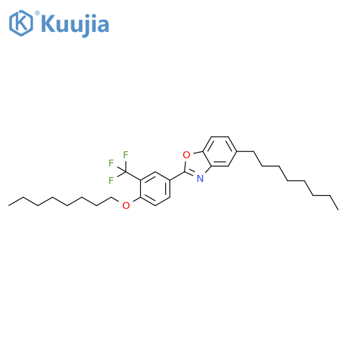 Benzoxazole, 5-octyl-2-[4-(octyloxy)-3-(trifluoromethyl)phenyl]- structure