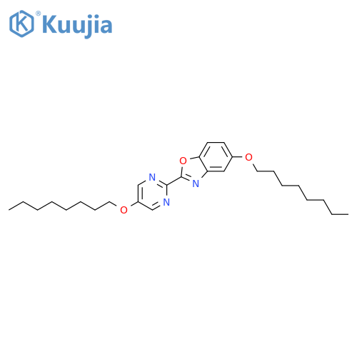 Benzoxazole, 5-(octyloxy)-2-[5-(octyloxy)-2-pyrimidinyl]- structure