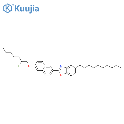 Benzoxazole, 5-decyl-2-[6-[(2-fluoroheptyl)oxy]-2-naphthalenyl]- structure