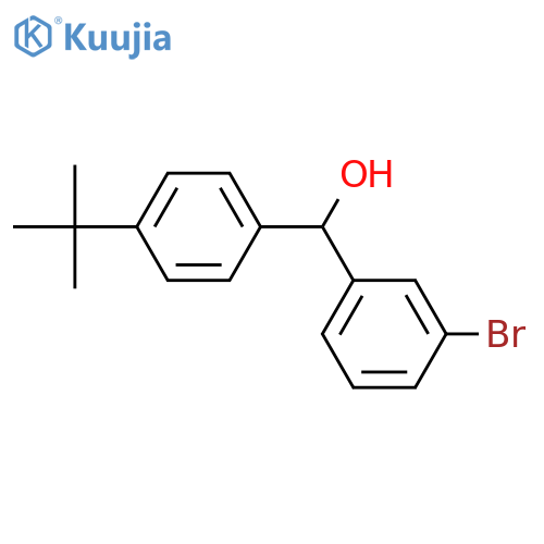 (3-bromophenyl)-(4-tert-butylphenyl)methanol structure