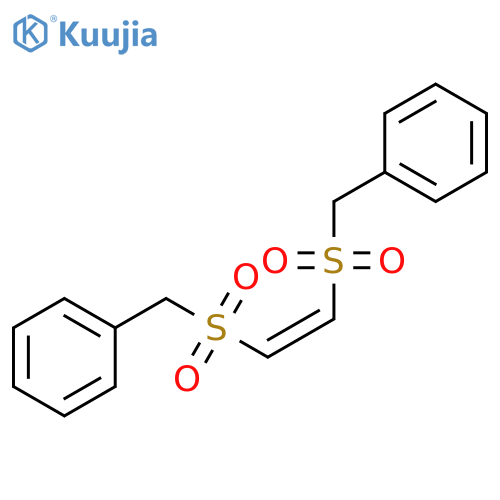 Benzene, 1,1'-[1,2-ethenediylbis(sulfonylmethylene)]bis-, (Z)- (9CI) structure