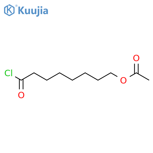 Octanoyl chloride, 8-(acetyloxy)- structure