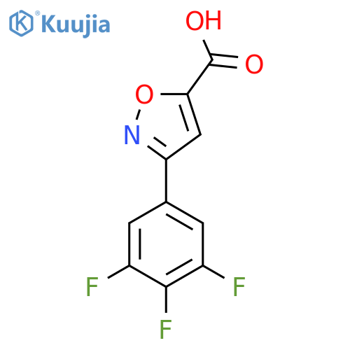 3-(3,4,5-Trifluorophenyl)-1,2-oxazole-5-carboxylic acid structure