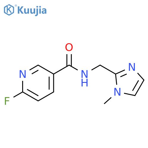 6-fluoro-N-(1-methyl-1H-imidazol-2-yl)methylpyridine-3-carboxamide structure
